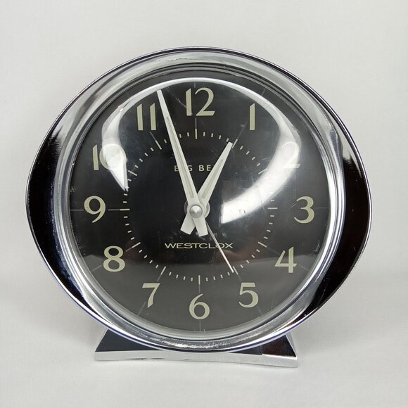Westclox Big Ben Alarm Clock Silver & Black - Picture 2 of 10